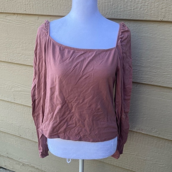 Wild Fable Pink Bell Sleeve Blouse - Picture 1 of 5